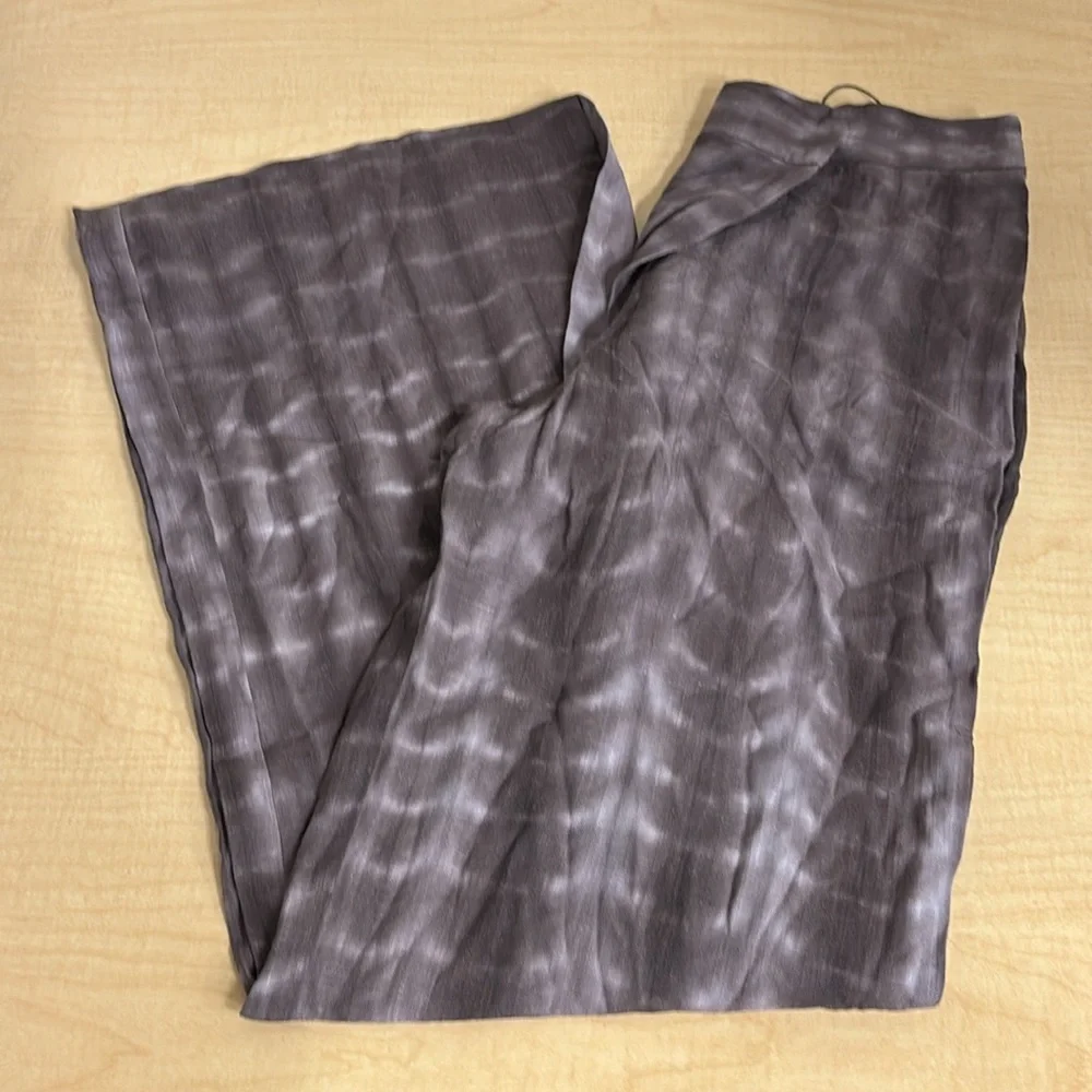 Zara Tie-Dye Wrap Trousers Linen Blend